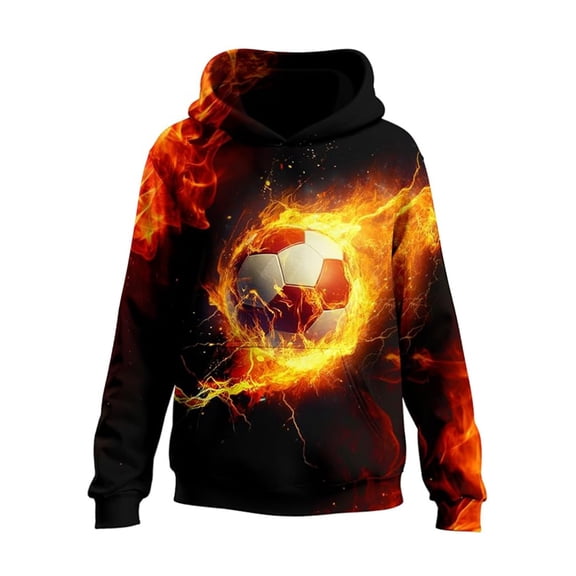 Christmas Sweaters Print Pullover Hooded Sweatshirt Long Sleeve Warm Soft Casual Wear Cozy Winter Holiday Graphic Apparel Christmas Sweaters