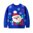 thumbnail image 1 of Christmas Sweaters for Women Cozy Winter g_irls Knit Sweater Festive Santa Pattern Soft Yarn Pullover Top For Toddlers And k`ids Holiday Outfit Ugly Christmas Sweaters, 1 of 5
