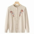 thumbnail image 1 of Christmas Sweaters for Women Elegant Knit Cardigan Sweater Coat With Floral Embroidery Loose Fit Open Front Long Outerwear Top For And Autumn Seasons Christmas Sweaters, 1 of 4