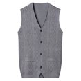 thumbnail image 1 of Christmas Sweaters for Women Men's Autumn And Winter 2025 Sleeveless Knitted Oversized Woolen Vest Sweater Vest Casual Sweater Ugly Christmas Sweaters, 1 of 2