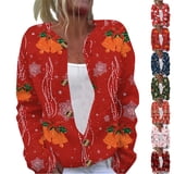 Sticker Plus Button Christmas Sweaters for Women Plus Size Funny Xmas Snowflake Print ...