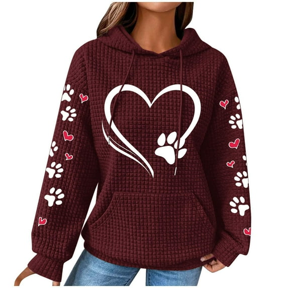 Christmas Sweaters for Women Winter Tops Christmas Hoodies Clearance Crewneck Sweatshirts Women Long Sleeve Top Fashionable Women's Printed Pullover Round Neck Top
