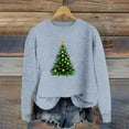 thumbnail image 1 of Christmas Sweaters for Women 2024 Women's Sweater Round Neck Long Sleeve Christmas Print Pullover Sweater, 1 of 4