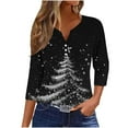 thumbnail image 1 of Christmas Sweaters for Women Cropped Sweatshirts Fall Off The Shoulder Sweatshirt Cotton Long Sleeve Tops White, 1 of 5