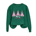 thumbnail image 1 of Christmas Sweaters for Women Sweatshirts Trendy Crewneck Sweatshirt Cropped Long Sleeve Blouses Office, 1 of 5