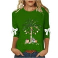 thumbnail image 1 of Christmas Sweaters for Women Sweatshirts Trendy Crewneck Sweatshirt Cropped Long Sleeve Tops Business Casual, 1 of 4