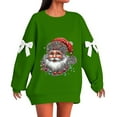 thumbnail image 1 of Christmas Sweaters for Women Winter Pullover Long Sleeve Crewneck Santa Snowman Knit Jumper, 1 of 5