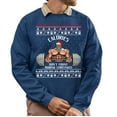 thumbnail image 1 of Christmas Sweatshirt, Calories Don't Count During Christmas Funny Gym Sweatshirt, Muscular Santa Ugly Holiday Jumper, Festive Fitness Gift for Weightlifters & Bodybuilders, 1 of 5