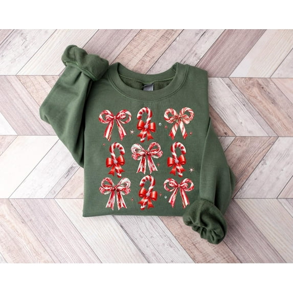 Christmas Sweatshirt, Candy Cane Shirt, Retro Old Fashioned Candy Cane Sweater, Vintage Christmas Shirt Retro, North Pole Christmas Sweater