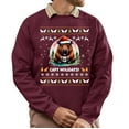 thumbnail image 1 of Christmas Sweatshirt, Capy Holidays Funny Capybara Christmas Sweatshirt, Cute Animal Holiday Sweatshirt, Unique Capybara Lover Gift for Men & Women, 1 of 5