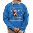 thumbnail image 1 of Christmas Sweatshirt, Catch of the Season Funny Santa Fishing Christmas Sweatshirt, Festive Angler Ugly Holiday Sweatshirt, Unique Fishermen & Outdoorsman Gift, 1 of 5