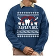 thumbnail image 1 of Christmas Sweatshirt, Here Comes Santafloss Funny Dental Christmas Sweatshirt, Dentist Hygienist Ugly Holiday Jumper, Witty Tooth Fairy Gift for Oral Health Professionals, 1 of 5