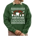 thumbnail image 1 of Christmas Sweatshirt, Here Comes Santafloss Funny Dental Christmas Sweatshirt, Dentist Hygienist Ugly Holiday Jumper, Witty Tooth Fairy Gift for Oral Health Professionals, 1 of 5