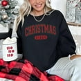thumbnail image 1 of Christmas Sweatshirt Cozy Festive Holiday Gift Soft Winter Wear Round-neck long-sleeved Black S-3XL, 1 of 7