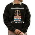 thumbnail image 1 of Christmas Sweatshirt, Custom Legal Christmas Sweatshirt, Personalized Attorney Ugly Holiday Sweatshirt, Unique Law Student Gift with Name & Year, 1 of 5