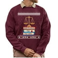 thumbnail image 1 of Christmas Sweatshirt, Custom Legal Christmas Sweatshirt, Personalized Attorney Ugly Holiday Sweatshirt, Unique Law Student Gift with Name & Year, 1 of 5