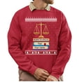 thumbnail image 1 of Christmas Sweatshirt, Custom Legal Christmas Sweatshirt, Personalized Attorney Ugly Holiday Sweatshirt, Unique Law Student Gift with Name & Year, 1 of 5