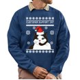 thumbnail image 1 of Christmas Sweatshirt, Customer Support Cat Funny Christmas Sweatshirt, Witty Holiday Jumper for Cat Lovers, Unique Feline Gift, 1 of 5