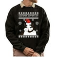 thumbnail image 1 of Christmas Sweatshirt, Customer Support Cat Funny Christmas Sweatshirt, Witty Holiday Jumper for Cat Lovers, Unique Feline Gift, 1 of 5