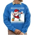 thumbnail image 1 of Christmas Sweatshirt, Dabbing Santa Basketball Christmas Sweatshirt, Funny Ugly Holiday Sweatshirt, Xmas Gift for Basketball Players & Fans, 1 of 5