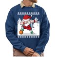 thumbnail image 1 of Christmas Sweatshirt, Dabbing Santa Basketball Christmas Sweatshirt, Funny Ugly Holiday Sweatshirt, Xmas Gift for Basketball Players & Fans, 1 of 5