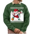 thumbnail image 1 of Christmas Sweatshirt, Dabbing Santa Basketball Christmas Sweatshirt, Funny Ugly Holiday Sweatshirt, Xmas Gift for Basketball Players & Fans, 1 of 5
