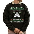 thumbnail image 1 of Christmas Sweatshirt, Deck the Halls with Golf Balls Funny Christmas Sweatshirt, Unique Holiday Golfer Sweatshirt, Golf Lover Gift for Women & Men, 1 of 5