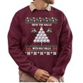thumbnail image 1 of Christmas Sweatshirt, Deck the Halls with Golf Balls Funny Christmas Sweatshirt, Unique Holiday Golfer Sweatshirt, Golf Lover Gift for Women & Men, 1 of 5