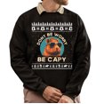 thumbnail image 1 of Christmas Sweatshirt, Don't Be Worry Be Capy Funny Capybara Christmas Sweatshirt, Cute Animal Holiday Sweatshirt, Capybara Lover Gift for Men & Women, 1 of 5