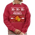 thumbnail image 1 of Christmas Sweatshirt, Drink the Halls with Pickleballs Funny Christmas Sweatshirt, Unique Holiday Pickleball Player Sweatshirt, Witty Sports Gift for Women & Men, 1 of 5
