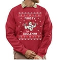 thumbnail image 1 of Christmas Sweatshirt, Frosty The Swoleman Funny Christmas Sweatshirt, Muscular Snowman Ugly Holiday Jumper, Festive Gym Lover Gift for Weightlifters & Fitness Fans, 1 of 5