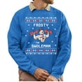 thumbnail image 1 of Christmas Sweatshirt, Frosty The Swoleman Funny Christmas Sweatshirt, Muscular Snowman Ugly Holiday Jumper, Festive Gym Lover Gift for Weightlifters & Fitness Fans, 1 of 5
