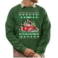 thumbnail image 1 of Christmas Sweatshirt, Funny Baby It's Cold Outside Christmas Sweatshirt, Cows in a Truck Ugly Sweater, Festive Crewneck for Holiday Parties & Gifts, 1 of 5
