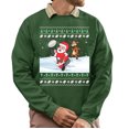 thumbnail image 1 of Christmas Sweatshirt, Funny Santa Reindeer Rugby Christmas Sweatshirt, Ugly Holiday Sweater, Xmas Sweatshirt for Men and Women, 1 of 5