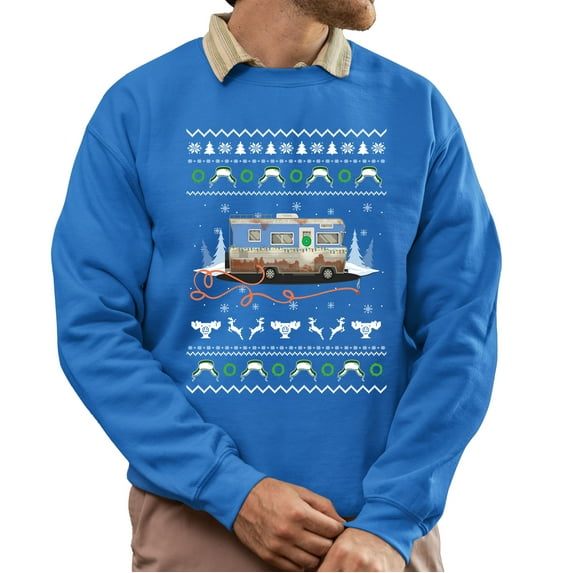 Christmas Sweatshirt, Funny Ugly Christmas Sweater, Camper Christmas Sweatshirt, Xmas Gift for Men & Women
