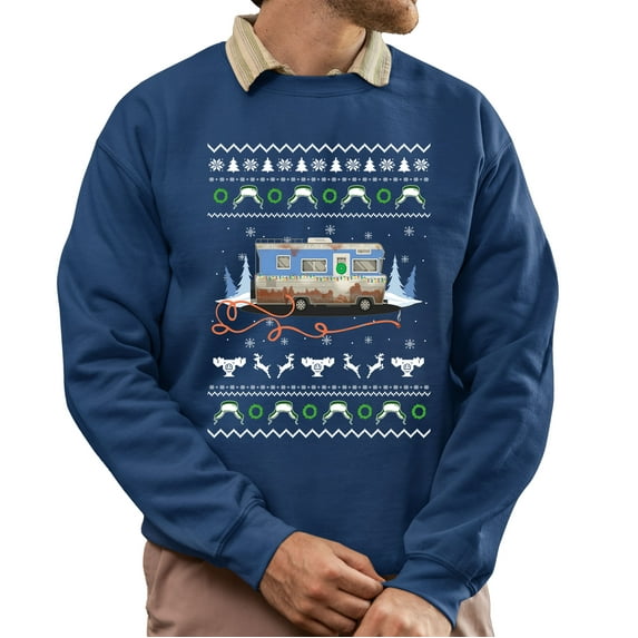 Christmas Sweatshirt, Funny Ugly Christmas Sweater, Camper Christmas Sweatshirt, Xmas Gift for Men & Women