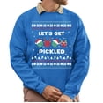 thumbnail image 1 of Christmas Sweatshirt, Let's Get Pickled Funny Pickleball Christmas Sweatshirt, Unique Holiday Sport Sweatshirt, Witty Player Gift for Women & Men, 1 of 5