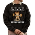 thumbnail image 1 of Christmas Sweatshirt, Gingerbread Lifter Christmas Sweatshirt, Funny Weightlifting Ugly Holiday Jumper, Festive Gym Lover Gift for Men & Women, 1 of 5