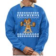 thumbnail image 1 of Christmas Sweatshirt, Gingerbread Lifter Christmas Sweatshirt, Funny Weightlifting Ugly Holiday Jumper, Festive Gym Lover Gift for Men & Women, 1 of 5