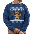 thumbnail image 1 of Christmas Sweatshirt, Gingerbread Lifter Christmas Sweatshirt, Funny Weightlifting Ugly Holiday Jumper, Festive Gym Lover Gift for Men & Women, 1 of 5