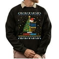 thumbnail image 1 of Christmas Sweatshirt, Happy Chrismukkah Ugly Sweater Holiday Sweatshirt, Unique Hanukkah & Christmas Sweatshirt, Witty Menorah & Tree Gift for Women & Men, 1 of 5