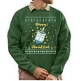 thumbnail image 1 of Christmas Sweatshirt, Happy Hanukkah Festive Dreidel Sweatshirt, Unique Jewish Holiday Sweatshirt, Cute Dreidel Gift for Men and Women, 1 of 5