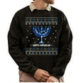 thumbnail image 1 of Christmas Sweatshirt, Happy Hanukkah Festive Menorah Sweatshirt, Unique Jewish Holiday Jumper, Cute Hanukkah Gift for Women and Men, 1 of 5