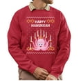 thumbnail image 1 of Christmas Sweatshirt, Happy Hanukkah Octopus Funny Holiday Sweatshirt, Witty Tentacle Menorah Sweatshirt, Unique Gift for Her & Him, 1 of 5