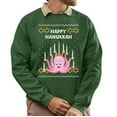 thumbnail image 1 of Christmas Sweatshirt, Happy Hanukkah Octopus Funny Holiday Sweatshirt, Witty Tentacle Menorah Sweatshirt, Unique Gift for Her & Him, 1 of 5