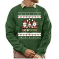 thumbnail image 1 of Christmas Sweatshirt, Ho Ho Ho Festive Gnomes Ugly Christmas Sweatshirt, Cute Holiday Trio Sweatshirt, Unique Gnome Lover Gift for Men and Women, 1 of 5