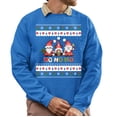 thumbnail image 1 of Christmas Sweatshirt, Ho Ho Ho Festive Gnomes Ugly Christmas Sweatshirt, Cute Holiday Trio Sweatshirt, Unique Gnome Lover Gift for Men and Women, 1 of 5