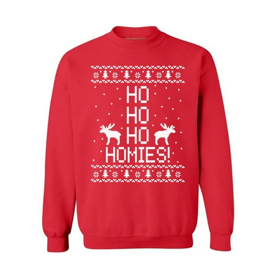 Christmas Sweatshirt Ho Ho Ho Homies Christmas Sweater Xmas Pullover for women Merry Christmas sweatshirt for men Christmas Xmas Gift Ho Ho Ho Christmas sweater