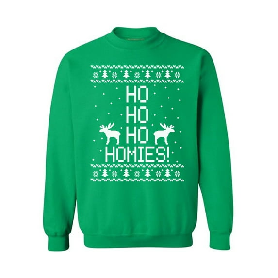Christmas Sweatshirt Ho Ho Ho Homies Christmas Sweater Xmas Pullover for women Merry Christmas sweatshirt for men Christmas Xmas Gift Ho Ho Ho Christmas sweater