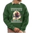 thumbnail image 1 of Christmas Sweatshirt, Howdy Santa Cowboy Riding Horse Christmas Sweatshirt, Western Ugly Sweater, Rustic Crewneck for Parties & Gifts, 1 of 5
